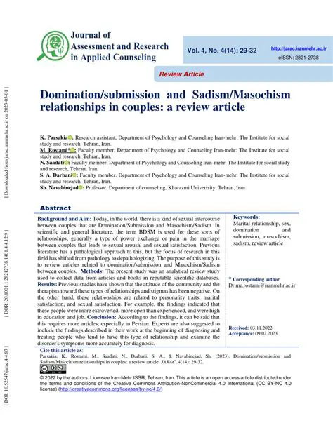 The Relationship Between Submission and Criticism