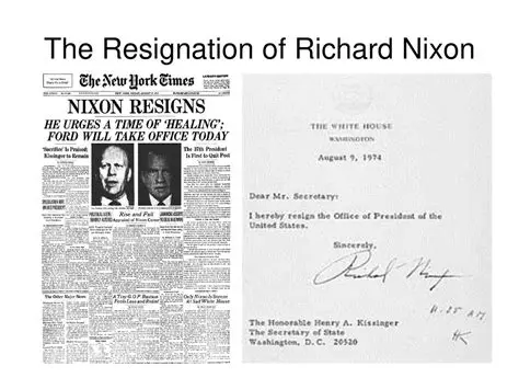 The Resignation of Richard Nixon