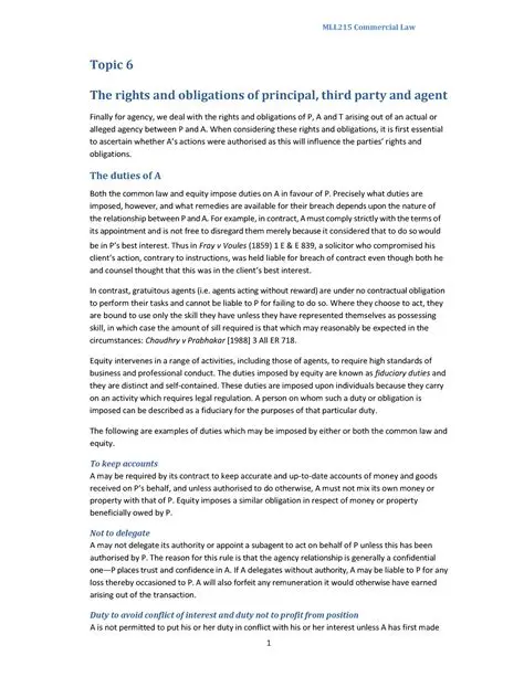 The rights and obligations of the Party