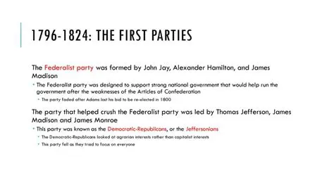 The Rise of the Federalist Party