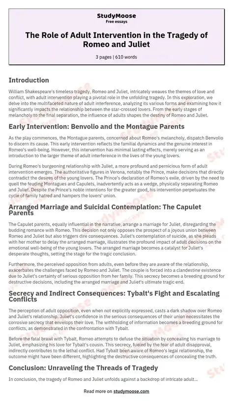 The Role of Adult Intervention