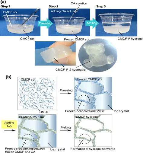 The Role of Cellulose Carboxymethyl in Hydrogel Formation