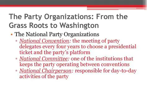 The Role of National Party Organizations