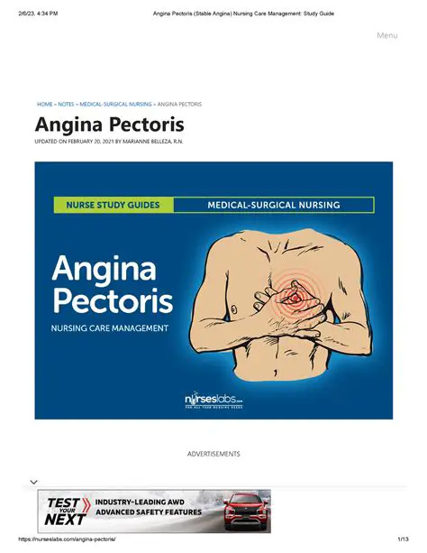 The Role of Nurses in Managing Angina Pectoris