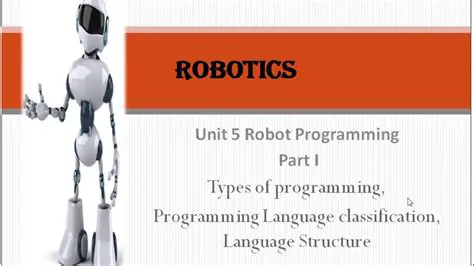 The Role of Programming in Robotics