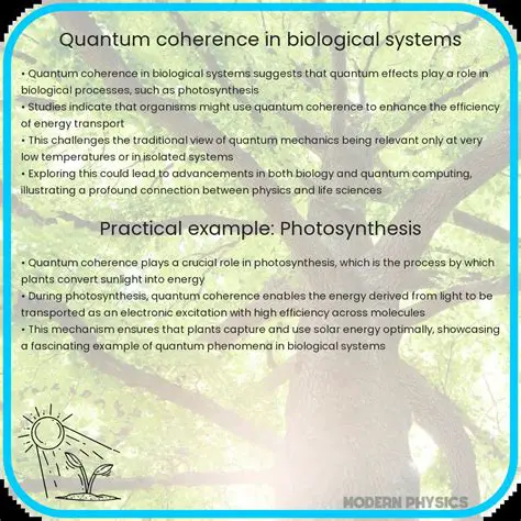 The Role of Quantum Coherence in Biological Systems