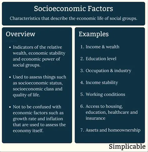 The Role of Socioeconomic Factors
