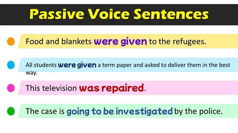 The Role of the Subject in Passive Voice Sentences
