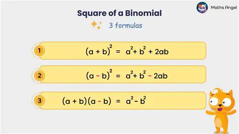 The Rule for the Square of a Binomial