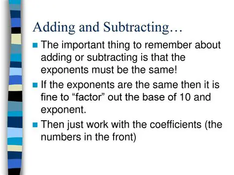 The Rule of Subtracting Coefficients