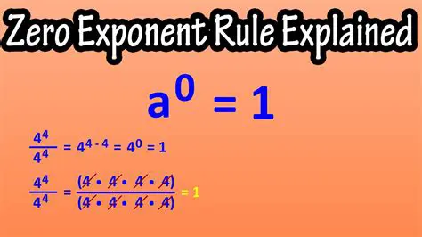 The Rule of Zero as an Exponent