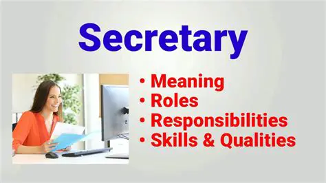 The Secretary as a Backbone of the Organization