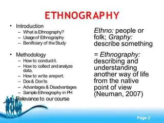 The Significance of Ethnography in Understanding Tamil Ethnicity