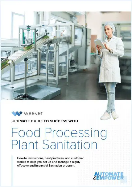 The Significance of Sop Hygiene and Sanitation in Food Processing