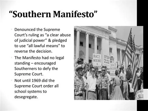 The Significance of the Southern Manifesto