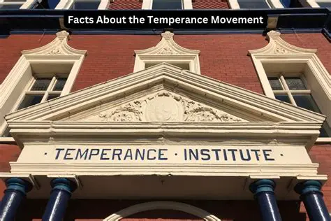 The Social and Cultural Context of the Temperance Movement