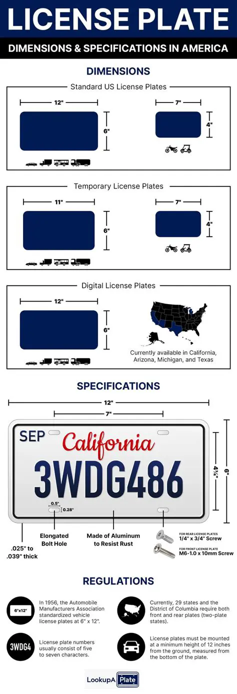 The Structure of a California License Plate