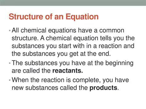The Substances that Complete the Equation