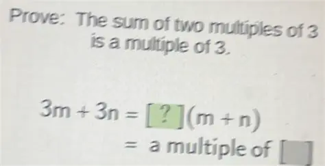 The Sum of Two Multiples of 3