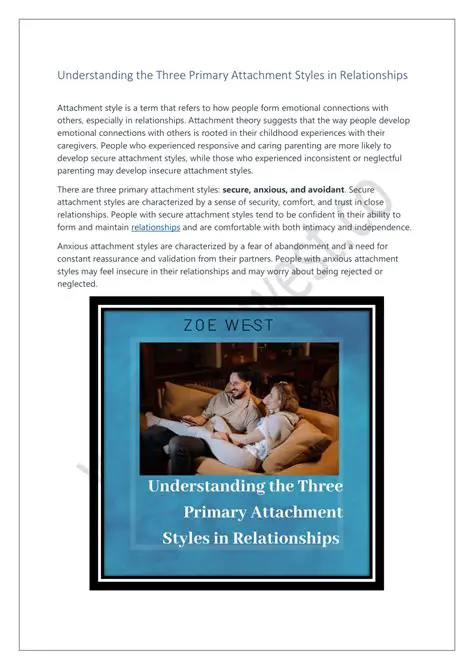The Three Primary Attachment Styles