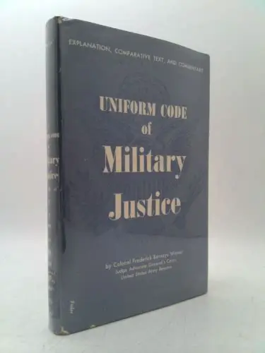 The Uniform Code of Military Justice