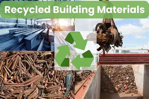 The use of waste materials in construction
