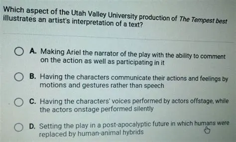The Utah Valley University Production