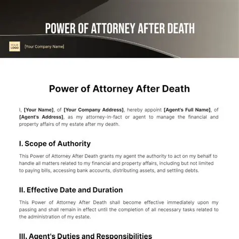 The Validity of the Power of Attorney after a Term of Office