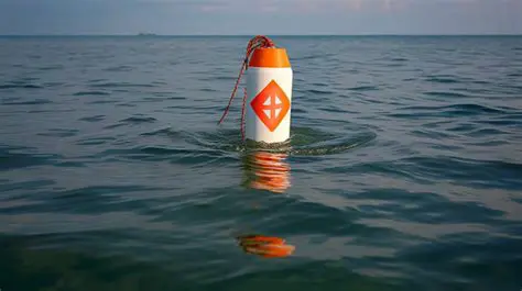 The White Buoy with Orange Bands and an Orange Diamond