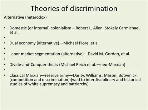 Theories of Discrimination