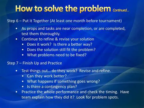 Thoroughly test your solution