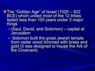 Timeline of the Golden Age of Israel