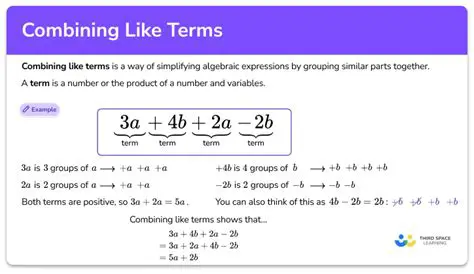 Tips for Expanding and Combining Like Terms