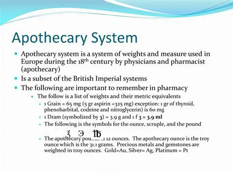 Tips for Using the Apothecary System
