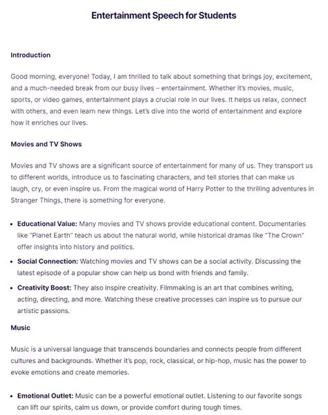 To entertain the public with a story