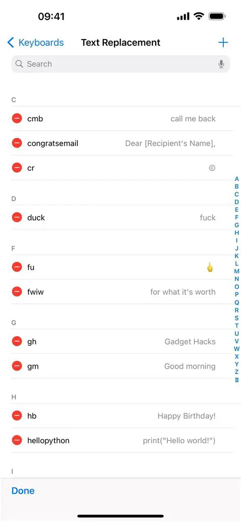 Tools for Text Replacements