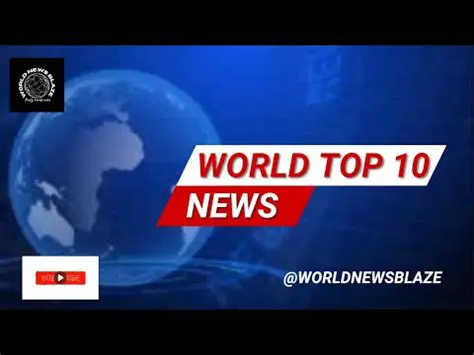 Top 10 News Stories Shaping the World Today