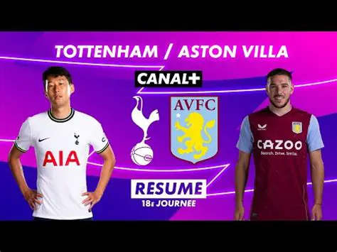 Tottenham vs Aston Villa : Duel de Géants pour l'Europe en Premier League