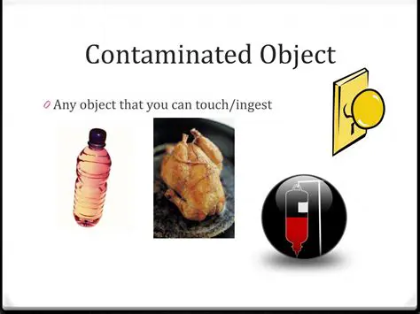 Touching a contaminated surface