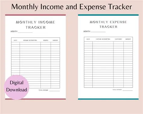 Track your income and expenses
