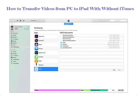 Transfer content without iTunes