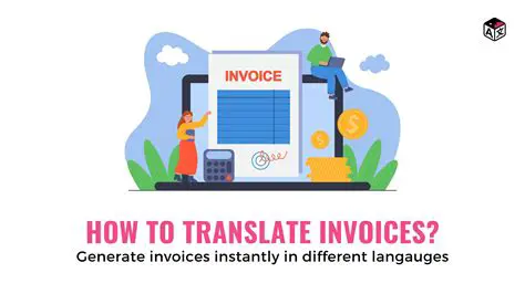 Translate invoices to desired formats