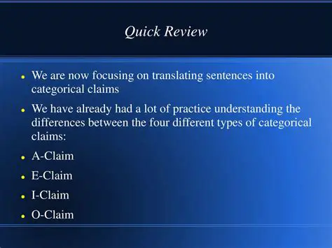 Translating Everyday Sentences into Categorical Claims