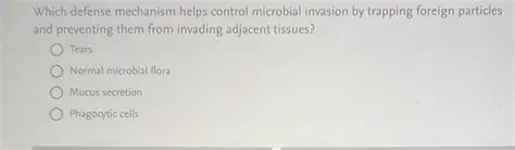 Trapping foreign particles