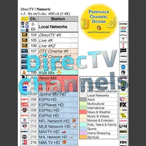 TV Guide and Channel Information