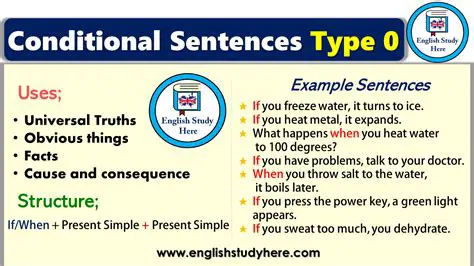 Type 0 Conditional Sentences