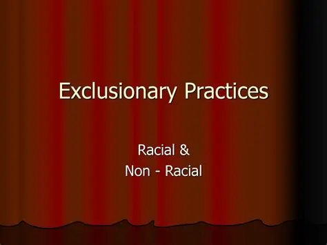 Types of Exclusionary Practices