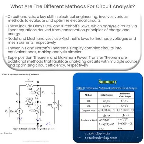Types of Matrices Used in Circuit Analysis