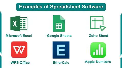 Types of Spreadsheet Programs