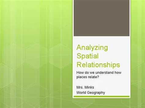 Understand spatial relationships